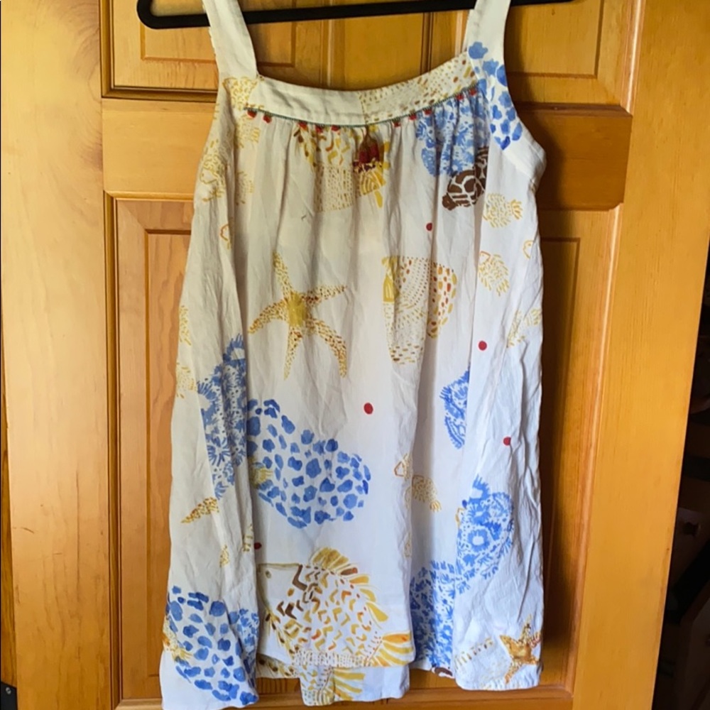 beach patterned dress/ cover up